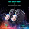 Portable Speakers LED Desktop Computer Gaming Wired 3.5mm Jack Accessory Stereo