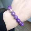 AB Natural Phosphosiderite American Purple Mica Gem Stone For Jewelry Making Round Loose Beads DIY Bracelet 15'' 6 8 10mm