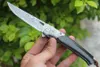 1Pcs 2021 High Quality VG10 Damascus Steel Blade Flipper Folding Knife Ebony Handle Outdoor Ball Bearing EDC Pocket Knives