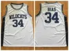 Mens 1985 Maryland Terps 34 Len Bias College Basketball Jerseys Vintage Len Bias Northwestern Wildcats High School Stitched Red S-XXL