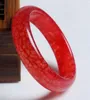 Bangle Natural 56mm-62mm Fashion 100 ٪ Red Jade Jadeite Bead Bracelet Trum22