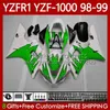 Motorcycle Body For YAMAHA YZF-R1 YZF-1000 YZF R 1 1000 CC 98-01 Bodywork 82No.36 YZF R1 1000CC YZFR1 98 99 00 01 YZF1000 1998 1999 2000 2001 Light green OEM Fairings Kit