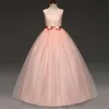 6-14 ans fleur dentelle robe filles vêtements princesse fête Pageant longue robe enfants robes pour filles mariage soirée vêtements 85 Y2