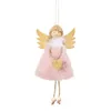 Christmas Doll Hanging Angel Pendant Xmas Tree Door Wall Elves Ornaments Holiday Party Garden Decoration JJB11207