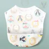 Аксессуары для волос Baby Boys Bibs Милый мультфильм шаблон малыша EVA Водонепроницаемая слюна полотенце хлопчатобумажная подходящая 0-3 года старые младенческие отряды