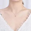 Collares colgantes Singapur es un pequeño collar de estrellas de rejilla S925, Japón y Corea del Sur, todo el diseño de joyería de cadena de clavícula