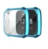 Fitbit Versa Lite 밴드 케이스 도금 Coque Fitbit Versa Lite 시계 액세서리 화면 보호 케이스에 대한 360도 보호 커버
