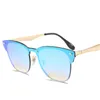 Fashion Men's Women's All-in-one Sunglasses Round Face Color Ocean UV400 Lens Brand Design Sun Glasses High Quality with Box Cases