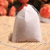 200Pcs/Lot Teabags Tools 5 x 7CM Empty Scented Teas Bags With String Heal Seal Filter Paper for Herb Loose Tea HH21-212