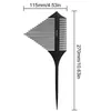 Hair Brushes Dyeing Comb Multifunctional Doublesided Pointedtail Triangle Pick Portable For Hairstylist1101196