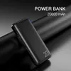 Taşınabilir Güç Bankası USB Çıkışı 20000 mAh Şarj Harici Pil Şarj Powerbank iPhone Samsung Xiaomi Huaweia14 için