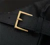 Beroemde ontwerper Echte lederen kaviaar Cross Body Tassen Goud exclusieve hardware cheat tas halfronde vorm aanpassing buckle stra256n