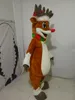 Cartoon Clothing Halloween Reindeer Mascot Costume Högkvalitativ Anpassa Cartoon Animal Plush Anime Temakaraktär Vuxenstorlek Julkarneval Fancy Dress