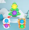 push bubble fidget portachiavi giocattolo ciondolo per borsa albero di Natale di alta qualità simpatici ciondoli per giocattoli per bambini portachiavi