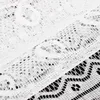 Gardin Drapes 2st European White Lace Knitted Sheer för sovrum Roman Blind Kök Valance Fönster Gardiner Kaffe Dividers