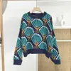 H.SA Autumn winter women pullovers French style long sleeve casual crop Retro Soft knitted jumpers sweater mujer Top 210417