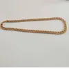 Miami Curb Link Cuban Mens Chain Halsband Smycken 24 "Länkar Luxury 18ct Yellow Gold Heavy 10mm