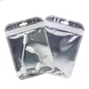 Bluetooth Eardphone Torby Ziplock Clear Frontshiny Colour Back USB Kabel Kabel Metaliczny Mylar PP z motylem Holehigh Ill