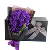 18pcs 크리 에이 티브 인공 비누 꽃 장미 꽃다발 꽃 낭만적 인 발렌타인 데이 생일 선물 홈 웨딩 장식 선물 상자