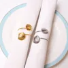 Shell Silver Napkin Ring Gold Napkin Holder