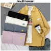 Privathinker Men Spring Cotton Shirts Long Sleeve Shirts's Harajuku Blego Streetwear Woman Abbigliamento maschio Casuals Casual Tops 210331