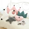 Coussin/oreiller décoratif nordique rose lune couronne coussin pour fille enfants bébé coeur étoile peluche chambre douche cadeaux