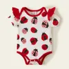 Llegada verano 3 piezas bebé niña de manga corta de algodón mameluco casual conjuntos de ropa de bebé 210528