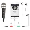Aufnahme Kondensator Mikrofon Handy Mic Microfone Kit Für Computer PC Karaoke Mic Halter Android 3,5mm stecker