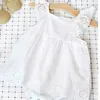 Infant Girl Romper Dress nato in puro cotone ricamato tuta in pizzo per bambini vestiti per bambini abiti estivi 0-24 M 210816