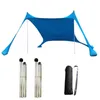 Tält och skydd Solskyddsmedel Canopy Outdoor Fishing Camping Awning Beach Tent Sun Shelter Shade För Resor Backyard