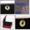 Astucci per gioielli Borse Vintage tradizionale con frange Bracciale Anello Gingillo Custodia Organizer Rosso Hangbag Regali Stile cinese Donna Uomo Scatola Edwi