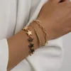 Link, Kette Frauen Armband Einfache Hip Hop Kreuz Schmuck Temperament Und Großzügige Sternförmige Gold Farbe Drei-stück anzug