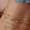 5 set/lote, venta al por mayor, tobilleras de cadena Bohemia para mujer, accesorios para pies, sandalias descalzas de playa de verano 2021, pulsera de tobillo para mujer