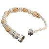 Charm Bracelets Fashion Unisex Knotting Beaded Tobacco Pipe Handwoven Bracelet Bangle Jewelry