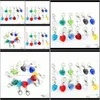 Charms Whole whole 12 Month Crystal Birthstone Floating Dangle Charm For Diy Sier Lobster Clasp Pendant 120PcsLot Sjfdv E6359725