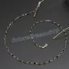 Böhmische Kristallperlen Brillenkette Lanyard Gesichtsmaske Kettenhalter Brillenseil Sonnenbrille Kordel Halsband Geschenk für Frauen