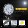 48W LED Work Light 16barra Mini Quadrado Rodada para 4x4 LED Bar Offroad SUV ATV Trator Barco Caminhões Escavador 12V 24V Super Brilhante