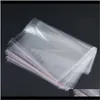 Gift Wrap Event Festive Party Supplies Home Garden100Pcs 16 Sizes Large Transparent Opp Bag DustProof Packing Plastic Bags For 4649415