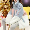 Zoki Winter Hairy Jacket Women Warm Loose Coats All Match Fur Wool Japan Cute Thick Ladies Clothes Long Sleeve Oversize Clothes 220112