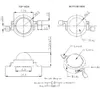 100 adet 1 W 3 W Yüksek Güç LED Diyot Işık Boncuk Soğuk RGB UV 395nm 450nm 660nm Pembe Leds Lambası Çip 20mm Yıldız PCB ile