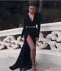 Seksi Açık Geri Uzun Gelinlik Modelleri Basit Yüksek Yarık Akşam Parti Elbise Mezuniyet Cornes