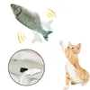 Cat Toys 30CM Electric Chewing Simulation Fish Toy USB Battery Charging Pet Biting Playing Supplies Dropshiping