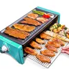 Cucina da campo Griglia elettrica per uso domestico Bakeware Piastra per barbecue Pentola antiaderente coreana Macchina per carne per barbecue