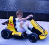 Double Drive Karting Scooter Drift Car Children Electric Kart Boys and Girls Charging Toy Wandelaar kunnen volwassenen zitten