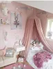 Baby Mosquito Net Opknoping Kids Beddengoed Dome Crib Luifel Gordijnen voor Slaapkamer Spelen Huis Tent Lees het spelen van Home Decor