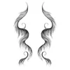 48 Hours Hair Edges Tattoo Sticker Baby Hair Pony Tail Styles Temporary Tattoo Sticker Template Sleek Edges Bangs Tattoo Sticker