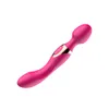 Helkroppsmassager Silikonstavmassage 10 Hastigheter USB Big kraftfulla magiska massering Stickvibratorer för Back Neck Ben Sport 6858935