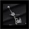 & Bell Drop Delivery 2021 G0011 ( 1 Color ) Nice Style Button Ring Retail Selling Navel Rings Body Piercing Jewelry Dangle Accessories Fashio