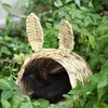 Kleine Tierbedarf Stroh Hamster Käfig Hütte Haus Haustier Gras Nest Bett für Igel Maus Ratte Meerschweinchen