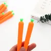 Creative Carrot Roller Ballpoint Pen 0.5mm Orange Vegetable Shaped Student Stationery Christmas Gift